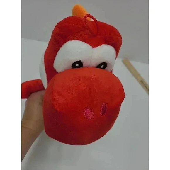 Super Mario Bros. Red Yoshi Dinosaur Dragon Plush 15" Stuffed Animal Nintendo - Picture 7 of 11